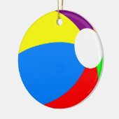 ビーチカラフルボール両面オーナメントラウンド セラミックオーナメント (左)