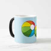 ビーチカラフルボール |名前の追加 モーフィングマグカップ (正面左)