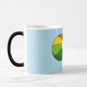 ビーチカラフルボール |名前の追加 モーフィングマグカップ (左)