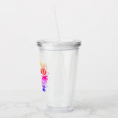 ビーチカラフル主題  アクリルタンブラー (左)