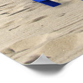 ビーチカラフル椅子 ポスター (角)