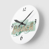 ビーチカラークロック ラウンド壁時計 (傾斜)