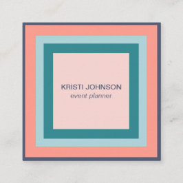 ビーチカラーズスクウェアミニマルモダンリスト スクエア名刺