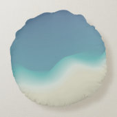 ビーチカラーブレンドラウンド装飾用クッション ラウンドクッション (裏面)