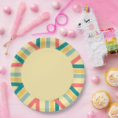 ビーチカラー数々のを取得 ペーパープレート (パーティー)