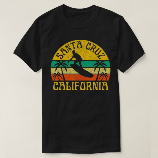 ビーチカリフォルニアサーフィンサーファー海ヴィンテージ Tシャツ (デザイン正面)