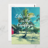 ビーチカリブのはがき ポストカード (正面/裏面)