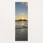 ビーチカリブのサンセットトロピカルパラダイス ヨガマット (正面)