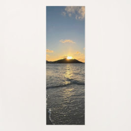 ビーチカリブのサンセットトロピカルパラダイス ヨガマット