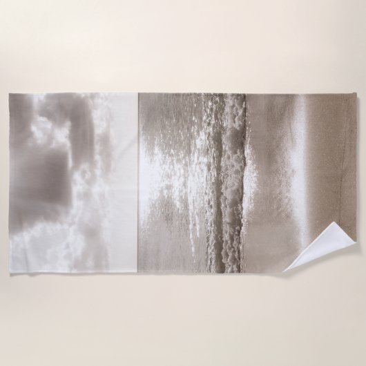 ビーチカリブのゼンオアシス#2 #ocean #wall #art ビーチタオル (正面)