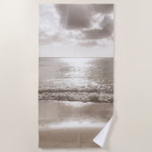 ビーチカリブのゼンオアシス#2 #ocean #wall #art ビーチタオル (正面)