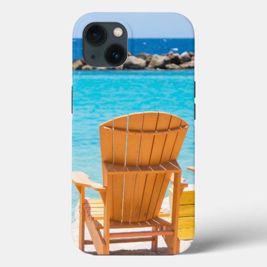 ビーチカリブのチェアオアシス#caribbean #wall Case-Mate iPhoneケース (裏面)