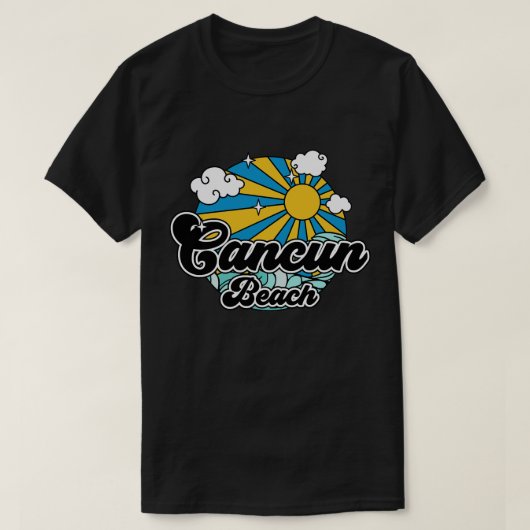 ビーチカンクンビーチ Tシャツ (デザイン正面)