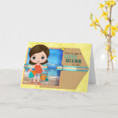 ビーチカード カード (黄色い花)