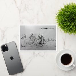 ビーチカード 箔グリーティングカード