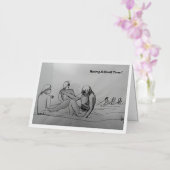 ビーチカード 箔グリーティングカード (蘭)