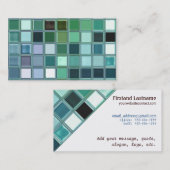 ビーチガラスモザイクタイルアート 名刺 (正面/裏面)