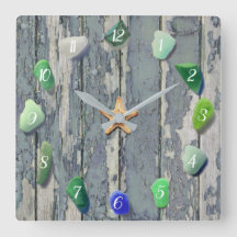 ビーチガラス沿岸デコールドリフトウッドブルーグリーン