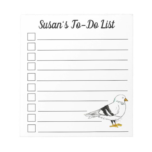 ビーチガルシーガルニューヨークシティピジョンバード ノートパッド (正面)