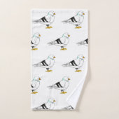 ビーチガルシーガルニューヨークシティピジョンバード バスタオルセット (ハンドタオル)