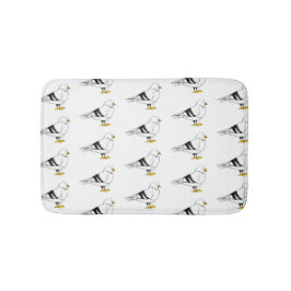 ビーチガルシーガルニューヨークシティピジョンバード バスマット