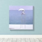 ビーチガード2004 キャンバスプリント (インサイチュ (ウッドフロア))