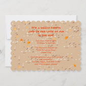 ビーチガールサマーバースデーパーティーの写真の招待状 招待状 (裏面)