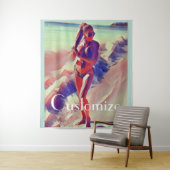 ビーチガールサンダー_コーブ タペストリー (インサイチュ)