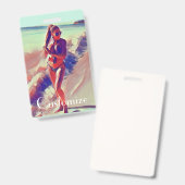 ビーチガールサンダー_コーブ バッジ (正面＆裏面)