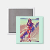 ビーチガールサンダー_コーブ マグネット (正面/裏面)