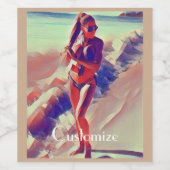 ビーチガールサンダー_コーブ ワインラベル (シングルラベル)