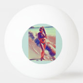 ビーチガールサンダー_コーブ 卓球ボール (裏面)