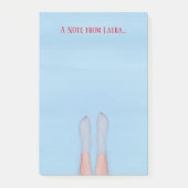 ビーチガールパーソナライズされたカッコいい海キャビンかわいい ポストイット (正面)