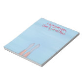 ビーチガールパーソナライズされたレイカッコいいク海キャビン ノートパッド (回転)