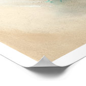 ビーチガールピンアップ ポスター (角)