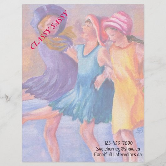 ビーチガールフレンドのカスタマイズ可能なレターヘッド レターヘッド (正面)