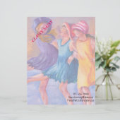 ビーチガールフレンドのカスタマイズ可能なレターヘッド レターヘッド (スタンド正面)