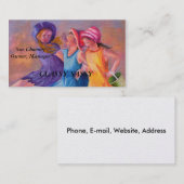 ビーチガールフレンドのカスタマイズ可能な名刺 名刺 (正面/裏面)