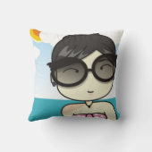 ビーチガール2面枕 クッション (裏面)