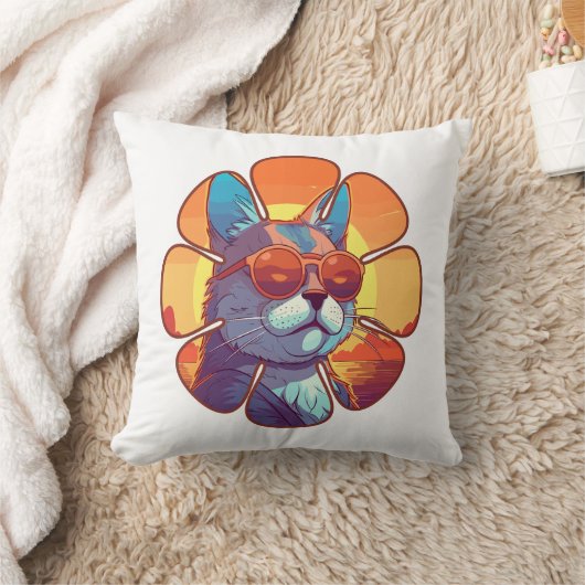 ビーチキャット クッション (ブランケット)