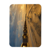 ビーチキャビンアットサンセットオランダコースト マグネット (縦)