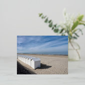 ビーチキャビンアットフォートマホンinフランス 箔シーズンポストカード (立ち正面)