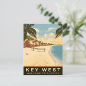 ビーチキャビンズアット鍵ウェスト,フロリダ,ヴィンテージトラベル ポストカード (スタンド正面)