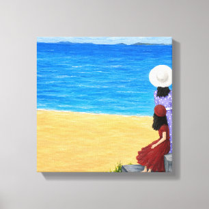 ビーチキャンバスアート キャンバスプリント