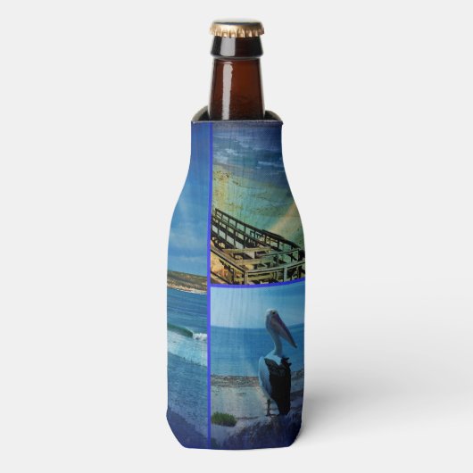ビーチキラフォトコラージュ、 ボトルクーラー (ボトル正面)