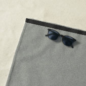 ビーチキングピーチブルーカスタム文字 ビーチタオル (インサイチュ)