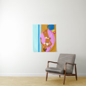 ビーチキーン – ピンク タペストリー (インサイチュ)