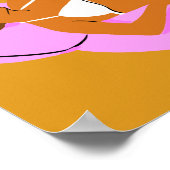 ビーチキーン – ピンク ポスター (角)