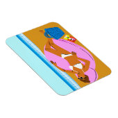 ビーチキーン – ピンク マグネット (右側)