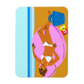 ビーチキーン – ピンク マグネット (縦)